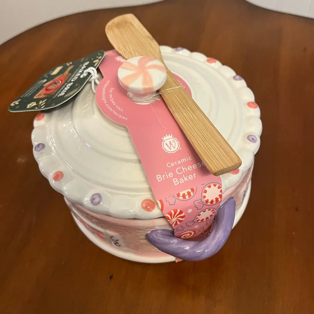 Gingerbread house ceramic BRIE CHEESE BAKER